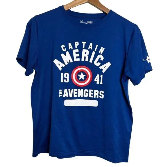 Under armour marvel t shirts discount